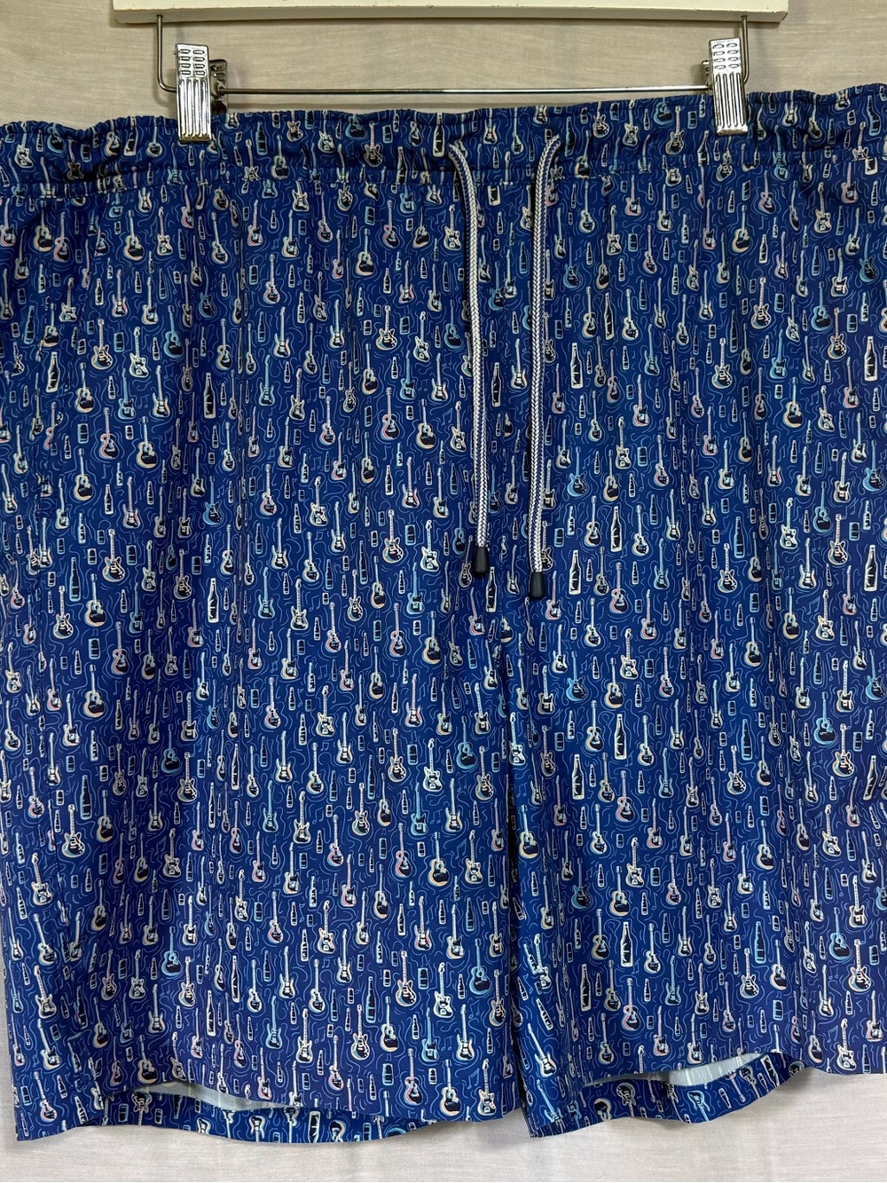 Peter Millar Seaside Guitar Bottle Print Swim Trunks